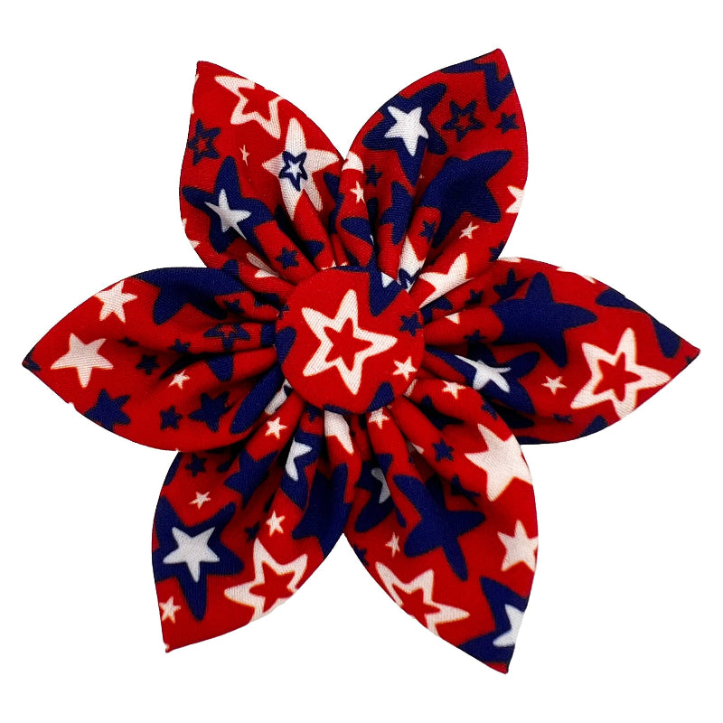 Patriot Stars Pinwheel Pet Collar Attachment - 2 Sizes