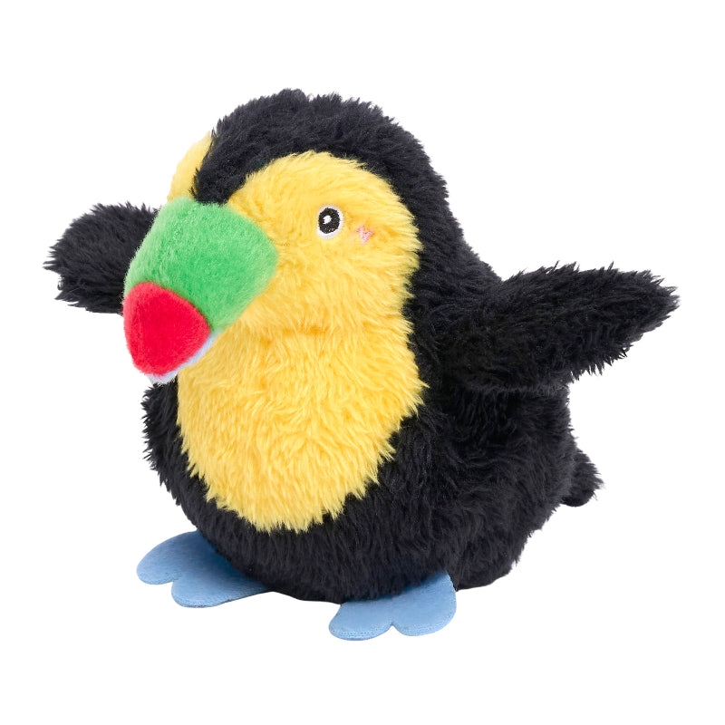 Toucan ZippyTuff 2-in-1 Birdiez Ball Plush Dog Toy