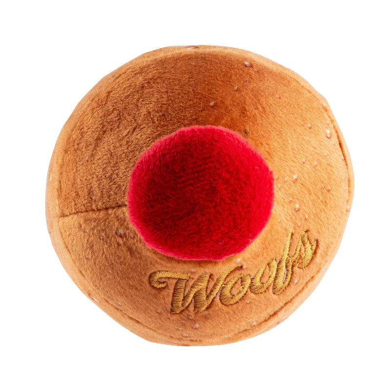 Woofs Beer Bottle Plush Squeaky Dog Toy