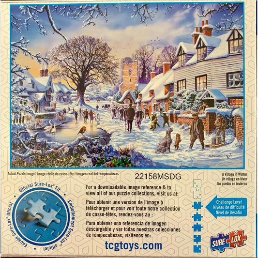 A Village in Winter Wonderland 1000 Piece Jigsaw Puzzle Sure Lox