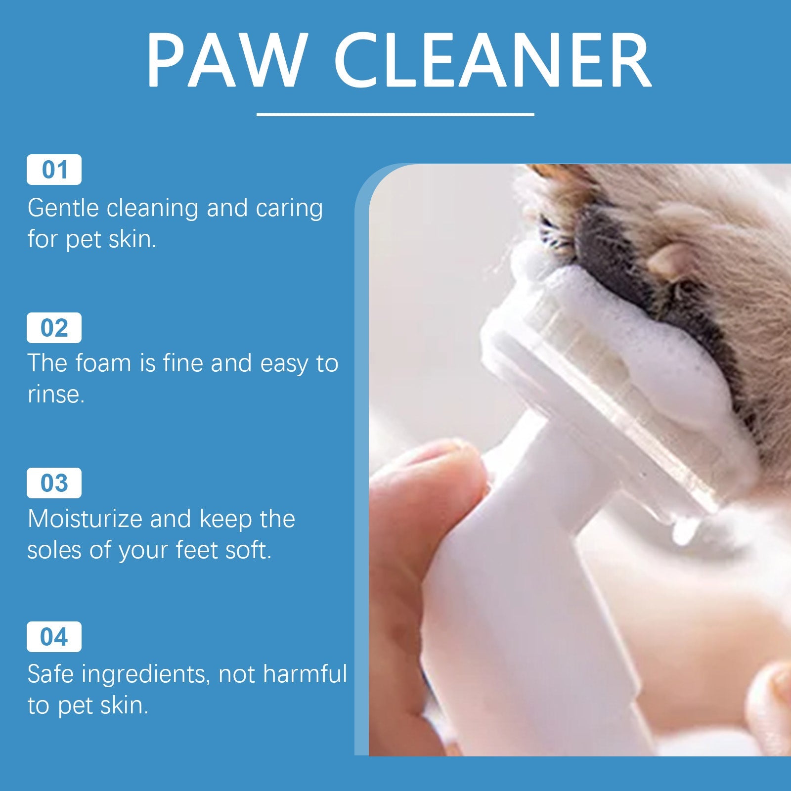Pet Foot Cleaner Dog And Cat Wash Paws Foot Cleaner Foot Care Foam - Purrfect Pet Kingdom