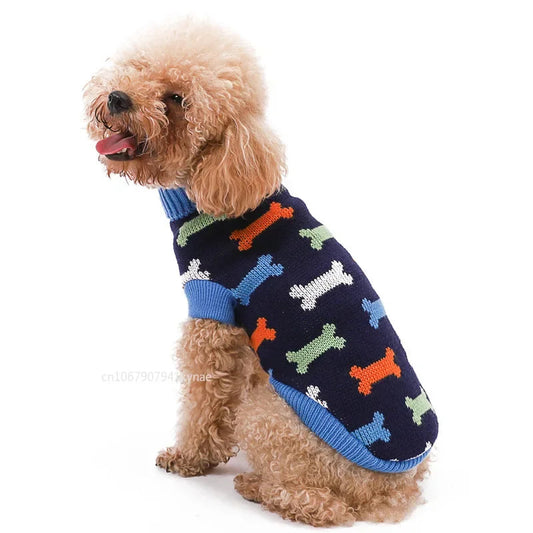 Warm Pet Dog Sweater Winter Knitted For Small Dogs