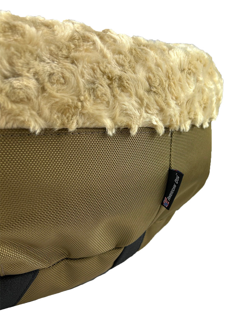 Dog Bed Round Bolster Furvana Soft 13 Lbs ๐๏ธ