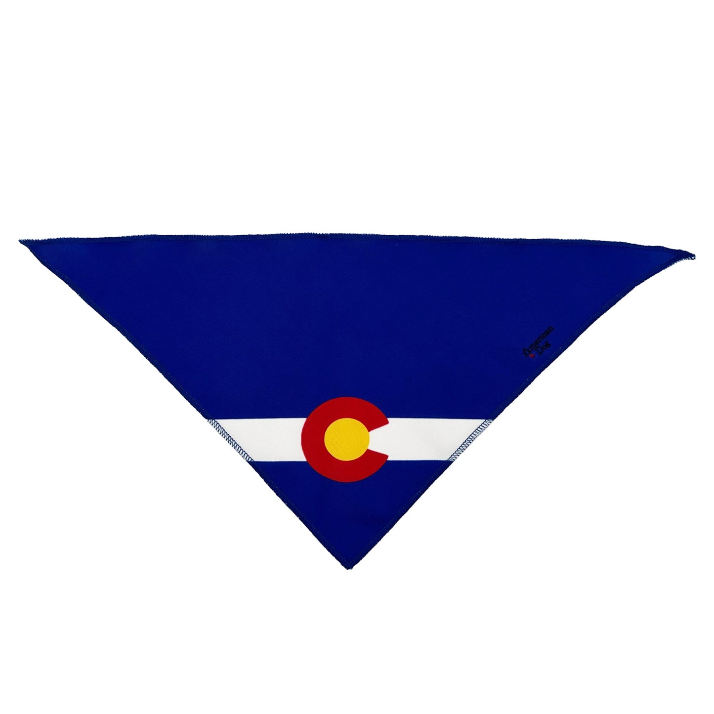 Bandanas - Tie On - Dog bandana - American Dog - Colorado Flag - X - Small. 17" - sku - 44234382180611