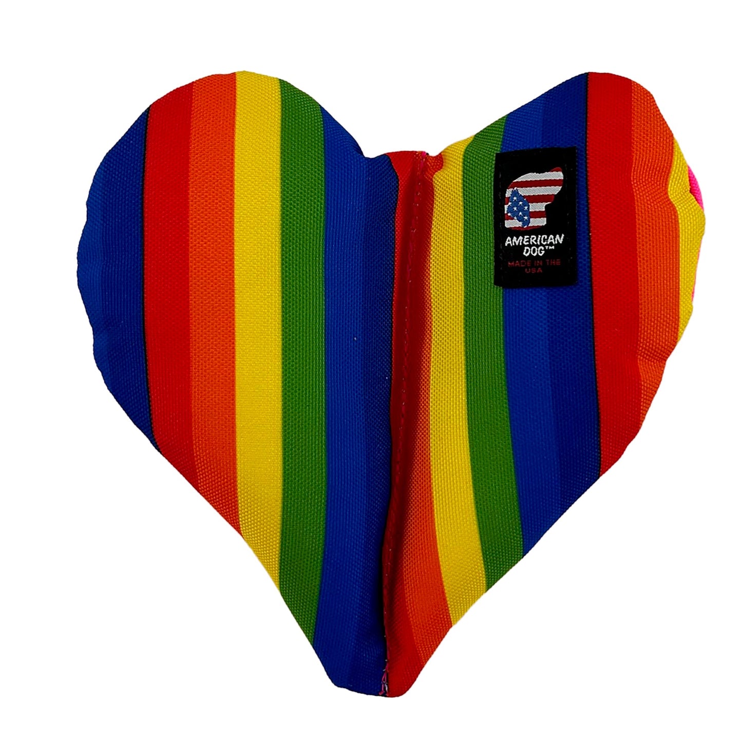 Rainbow Furever Hearts - Dog Toys - American Dog - Large - sku - 45848347443459