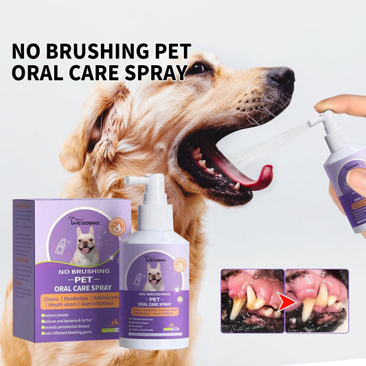 Dog And Cat Tooth Cleaning Spray, Pet Mouth Cleaning Breath