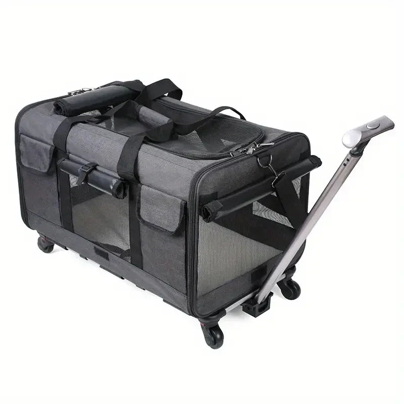 Rolling Pet Carrier - Travel Stress-Free with Your Large Pet