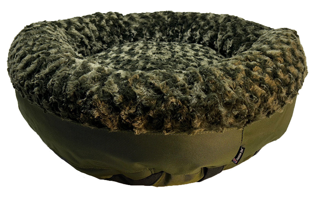 Dog Bed Round Bolster Furvana Soft 13 Lbs ๐๏ธ