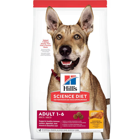 Hill's Science Diet Adult Chicken & Barley Recipe Dry Dog Food Bag - Dry Dog Food - The Family Pet