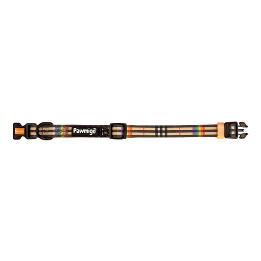 Rainbow Plaid Collar Dog Collar | Purrfect Pet Kingdom