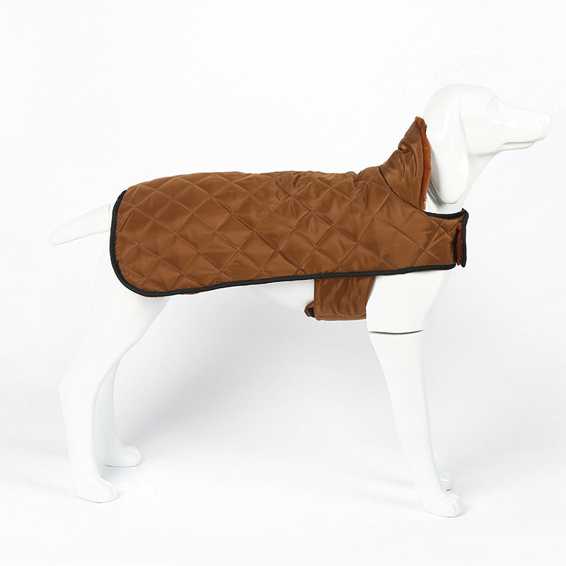 Heated Pet Clothing - New Fashion Warm Dog Cotton Jacket with Short Rabbit Fur - Purrfect Pet Kingdom