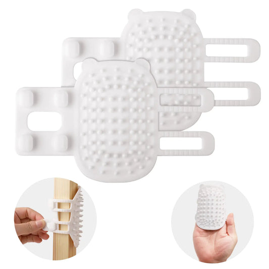 2pcs Self Cleaning Cat Brush 2 - in - 1 Tickling Comb Pet Brush Pet Tickling Artifact Cat Grooming Shedding Brush Cat Corner Scartcher for Short/Long Hair Cats Dogs (White) - Car Brush - Berry Charmz