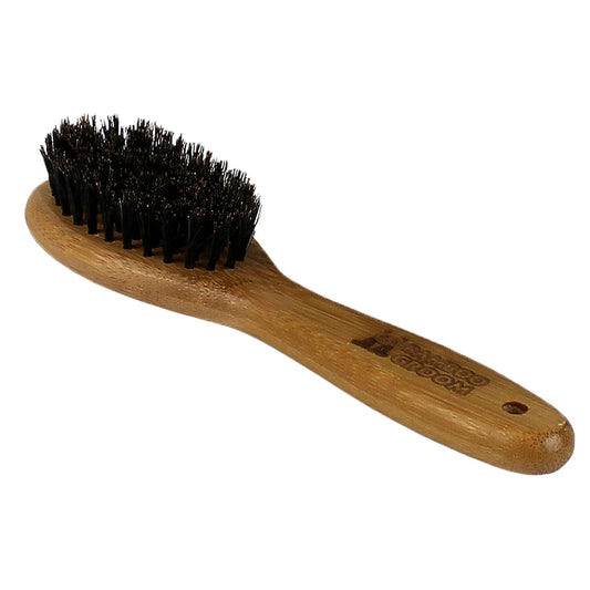 Bamboo Groom Oval Bristle Brush with Natural Boar Bristles - Small/Medium - The Family Pet
