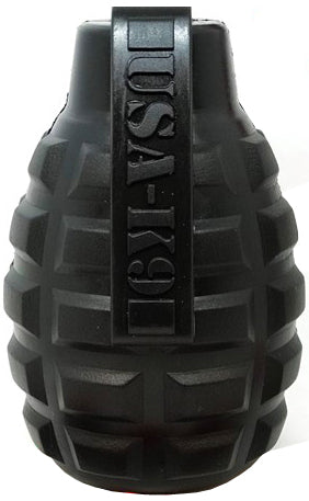 USA-K9 Grenade Shaped eDispenser Durable Dog Chew Toy & Treat