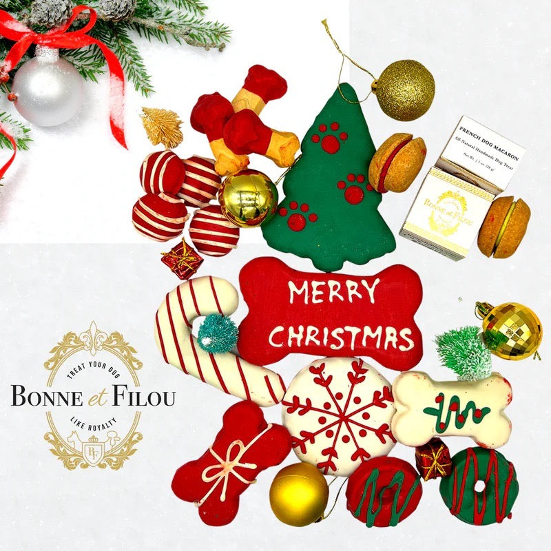 Christmas Themed Dog Treats Gift Box | Purrfect Pet Kingdom