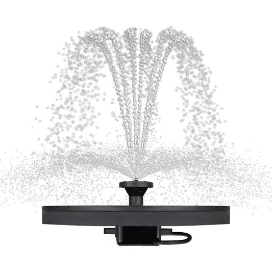 Solar Powered Birdbath to Water Fountain Kit with 4 Nozzle