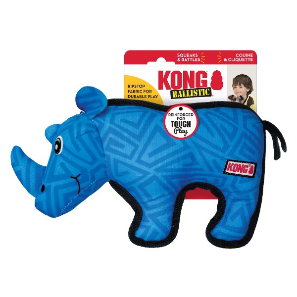 KONG Ballistic Rhino Durable Dog Toy