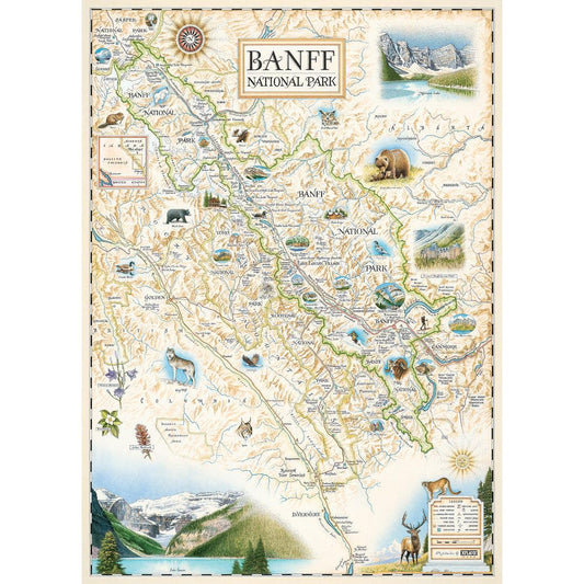 Banff National Park 1000 Piece Jigsaw Puzzle Xplorer Maps