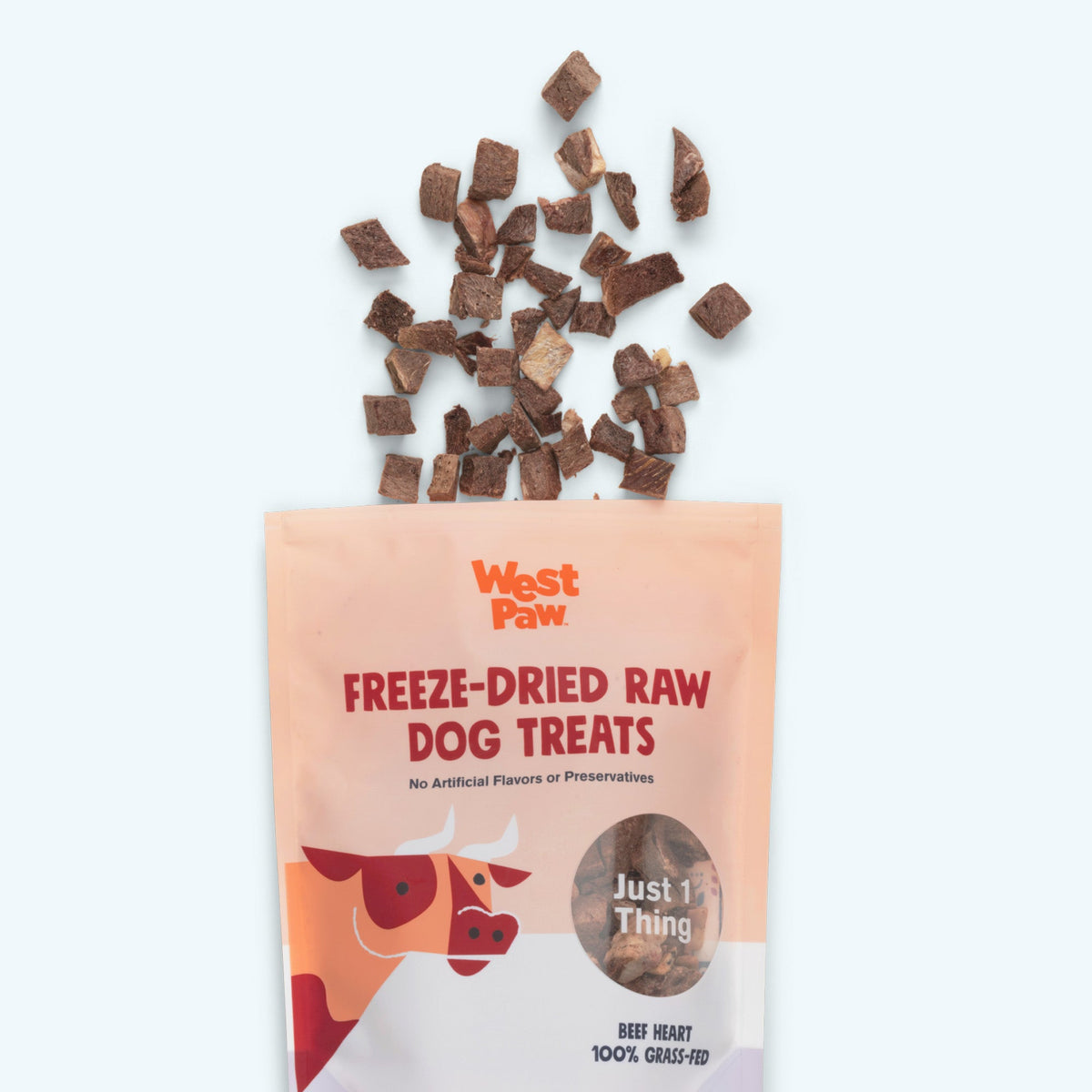 Dog Treats Beef Heart Natural Protein Reward Chews - close up view