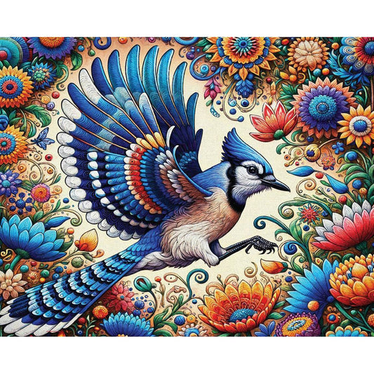 Blue Jay in Summer 1000 Piece Jigsaw Puzzle Springbok