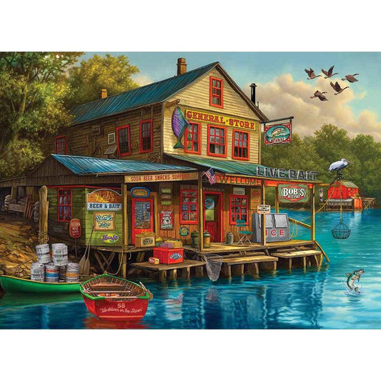 Bob's Beer & Bait 1000 Piece Jigsaw Puzzle Cobble Hill