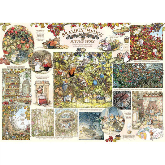 Brambly Hedge Autumn Story 1000 Piece Jigsaw Puzzle Cobble Hill