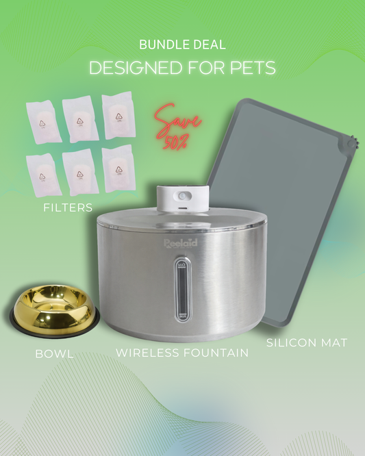 Peelaid™ - Fountain+Filters+Bowl+Mat - Bundle