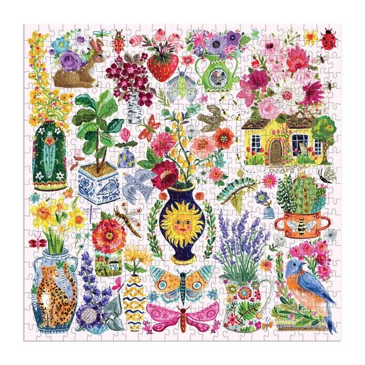 Buzzy Bouquets 500 Piece Jigsaw Puzzle Galison