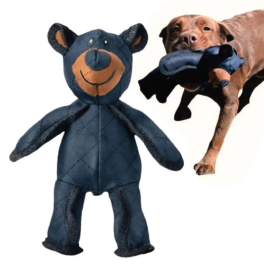 Dog Plush Toy Squeaky Bear Dental Chew Interactive