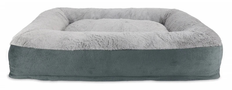 Arlee Harper Rectangle Slumber Grey Small - Rectangle Dog Beds - The Family Pet