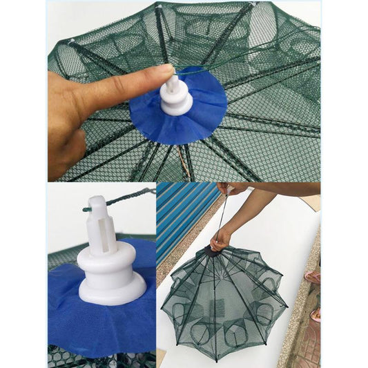 10 Holes Crayfish Net Cast Folding Fishing Nets Automatic