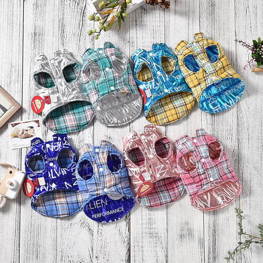 Autumn And Winter New Dog Clothes Wear Vest On Both Sides