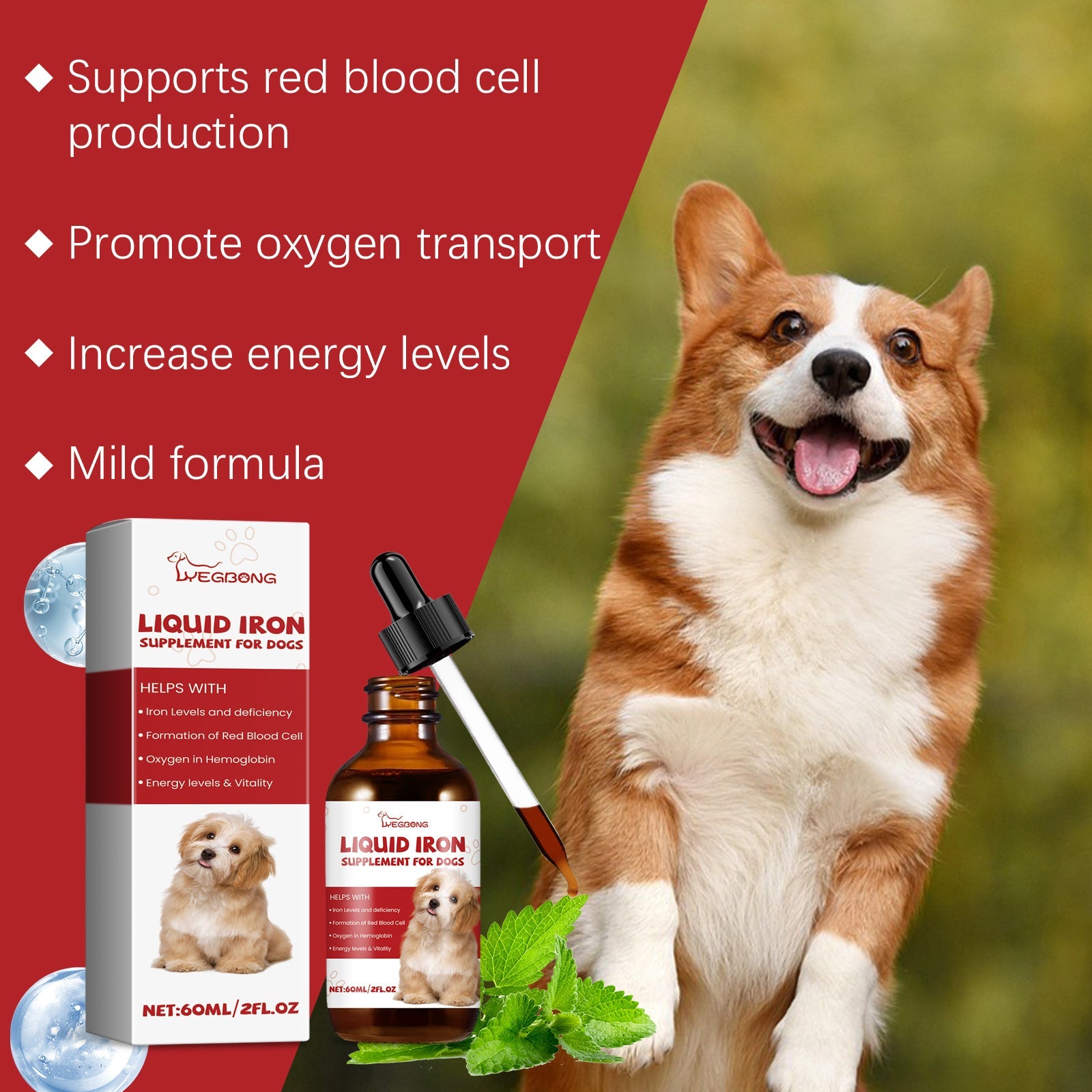 Pet Dog Syrup Pampers Pet Dogs With Gentle Ingredients To Help Absorb Care Supplements - Purrfect Pet Kingdom