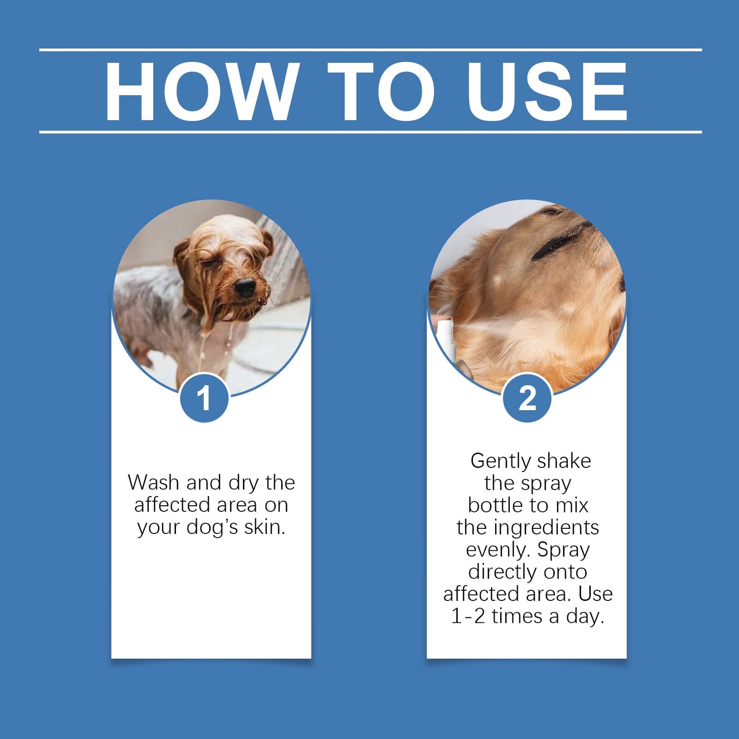 Pet Fur Care Spray Pet cat and dog fur gentle cleaning care fur Bright shine