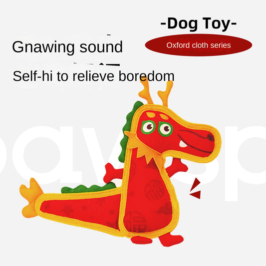 Tug-of-War Toy for Dogs Teeth Cleaning Oxford Cloth Pet Sound Interactive Toy for Small and Medium Dogs