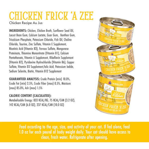 Cats in the Kitchen, Chicken Frick 'A Zee, Chicken Recipe Au Jus - Cats in the Kitchen Wet Cat Food - The Family Pet