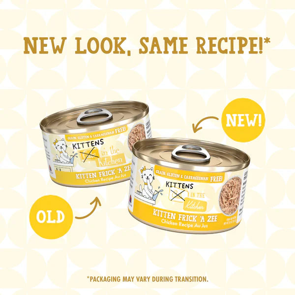 Cats in the Kitchen Kitten Kitten Frick 'A Zee Chicken Recipe Au Jus (3oz) - Cats in the Kitchen Wet Cat Food - The Family Pet