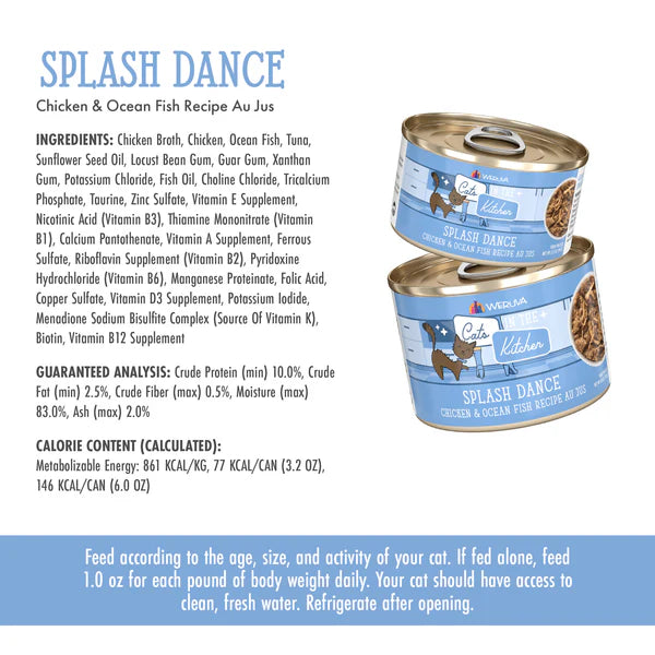 Cats in the Kitchen Splash Dance Chicken and Ocean Fish Recipe Au Jus - Cats in the Kitchen Wet Cat Food - The Family Pet