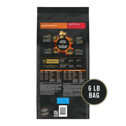 Pro Plan Adult Complete Essentials Shredded Blend Beef & Rice Dry Dog Food - Dry Dog Food - The Family Pet