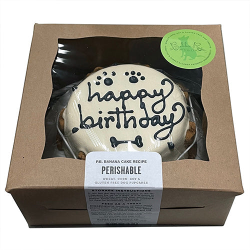 Dog Birthday Cake: White Cake Perishable for Pet Parties - premium dog treat from Purrfect Pet Kingdom