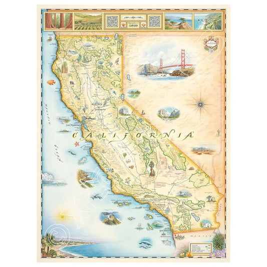 California 1000 Piece Jigsaw Puzzle Xplorer Maps