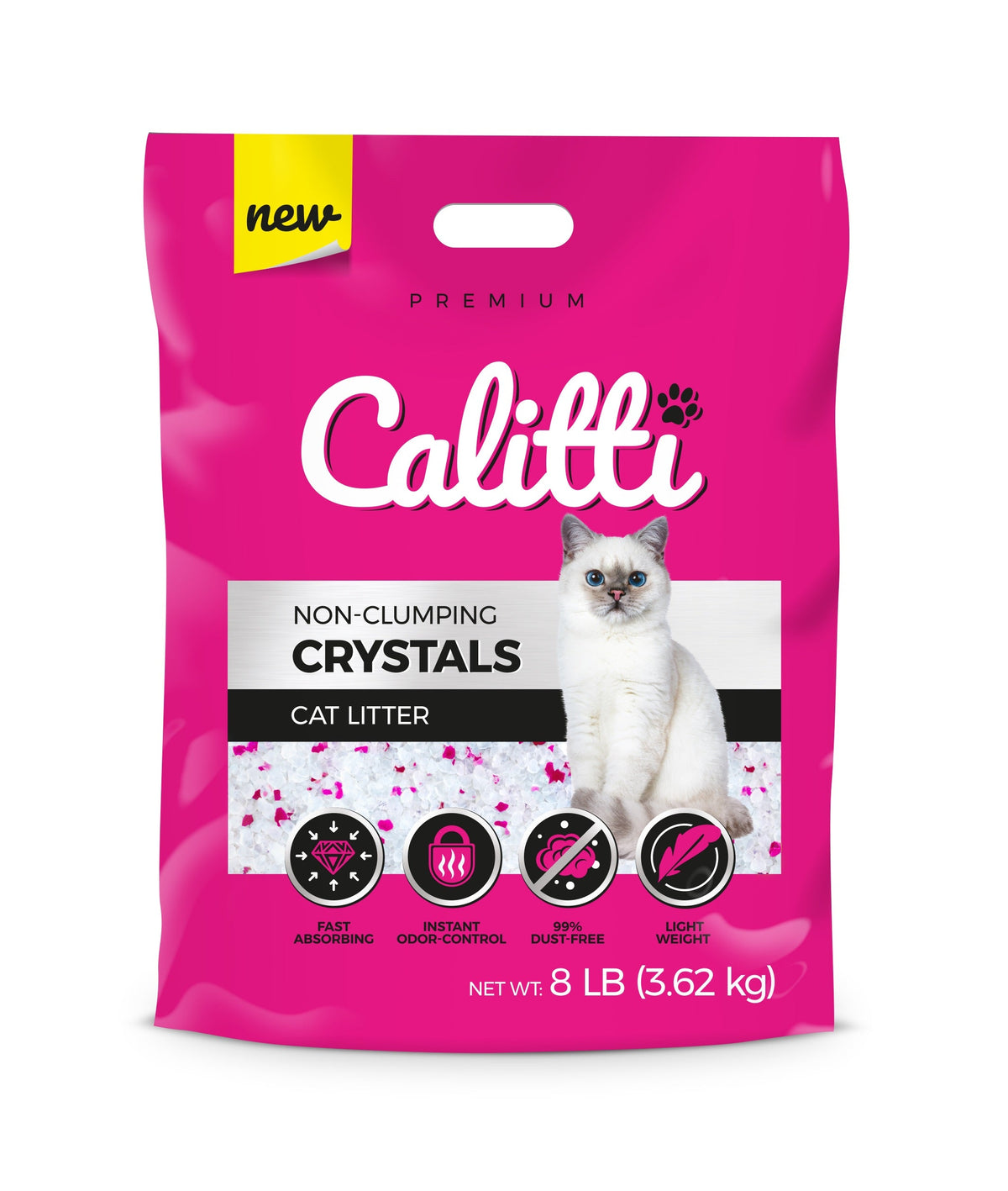 Crystal Cat Litter Unscented Non Clumping 8 Pound - gallery image 7