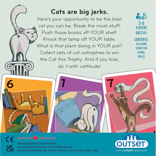 Cat Ass Trophy Card Game Outset
