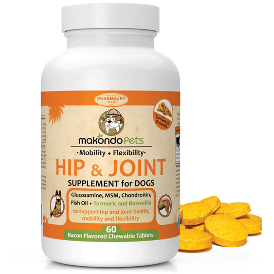 Dog Hip and Joint Supplement with Glucosamine Turmeric for