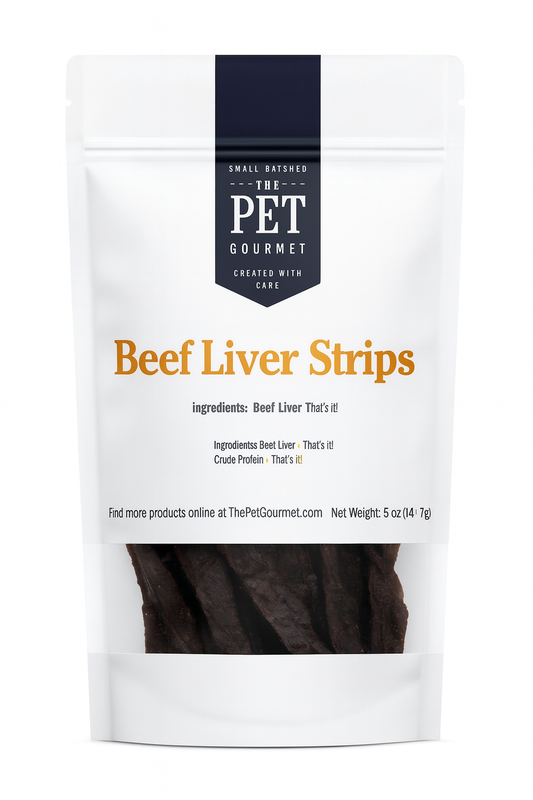 Beef Liver Jerky Strips, 5 oz - Purrfect Pet Kingdom