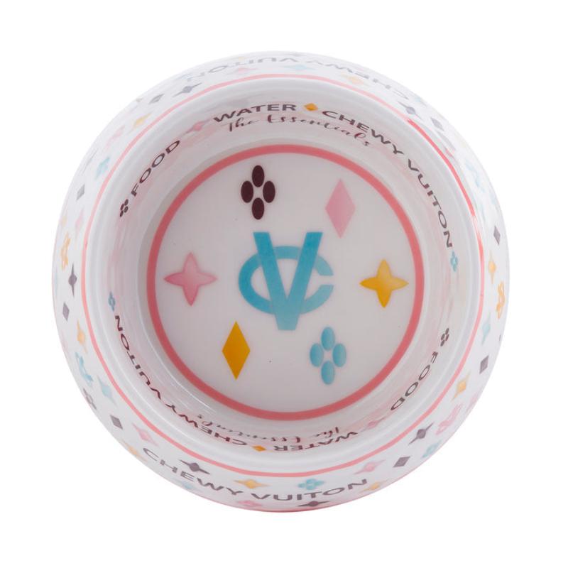 White Chewy V Pet Bowl in 3 Sizes