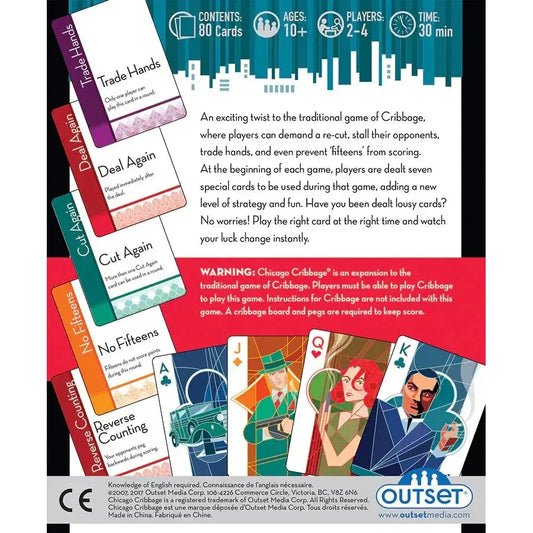 Chicago Cribbage Card Game - Outset