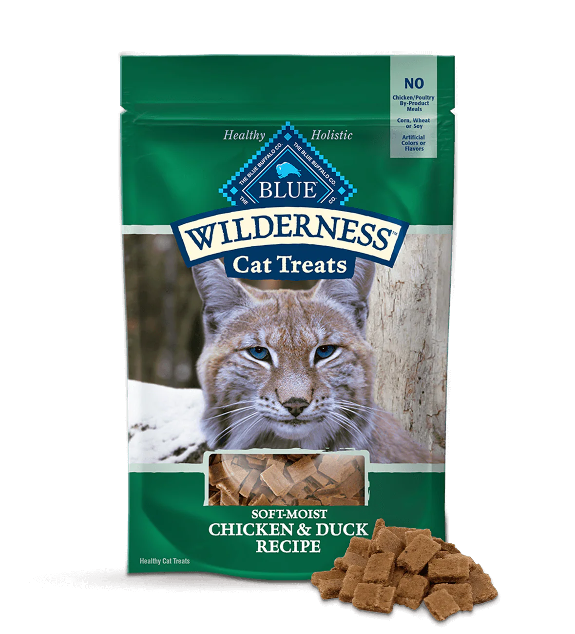 Blue Buffalo Blue Wilderness Soft - Moist Cat Treats Chicken and Duck Recipe (2oz) - Blue Buffalo Dry Cat Food - The Family Pet