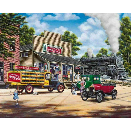 Coca-Cola All Aboard 1000 Piece Jigsaw Puzzle Springbok