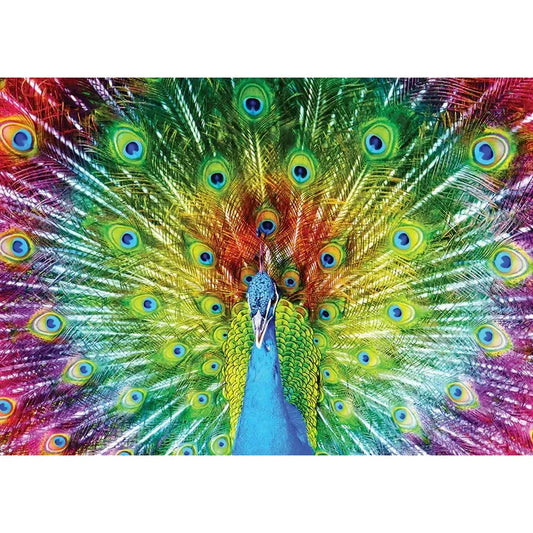 Colorful Peacock 1000 Piece Jigsaw Puzzle Enjoy